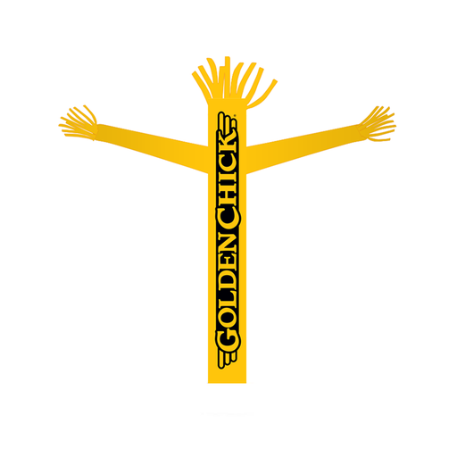 18' Golden Chick Yellow Logo Tube Dancer